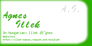agnes illek business card